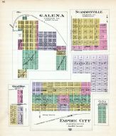 Galena, Scammonville, Crestline, Empire City, Corlin, Kansas State Atlas 1887